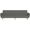 Dvivietė sofa-lova, šviesiai pilkos spalvos, audinys