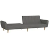 Dvivietė sofa-lova, šviesiai pilkos spalvos, audinys
