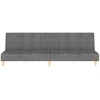 Dvivietė sofa-lova, šviesiai pilkos spalvos, audinys
