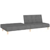 Dvivietė sofa-lova, šviesiai pilkos spalvos, audinys