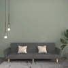 Dvivietė sofa-lova, šviesiai pilkos spalvos, audinys