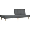Dvivietė sofa-lova, šviesiai pilkos spalvos, audinys