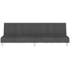 Dvivietė sofa-lova, tamsiai pilkos spalvos, audinys