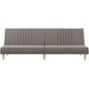 Dvivietė sofa-lova, taupe spalvos, audinys