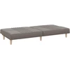 Dvivietė sofa-lova, taupe spalvos, audinys