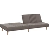 Dvivietė sofa-lova, taupe spalvos, audinys