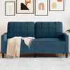 Dvivietė sofa, mėlynos spalvos, 140cm, aksomas