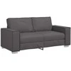 Dvivietė sofa Pilka 180 cm Dirbtinė oda
