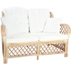 Dvivietė sofa, ratanas