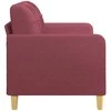 Dvivietė sofa, raudonojo vyno spalvos, 140cm, audinys
