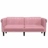 Dvivietė sofa, rožinės spalvos, aksomas