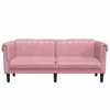 Dvivietė sofa, rožinės spalvos, aksomas