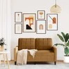 Dvivietė sofa, rudos spalvos, 120cm, aksomas