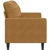 Dvivietė sofa, rudos spalvos, 140cm, aksomas
