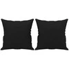 Dvivietė sofa su pagalvėmis, juoda, 120cm, mikropluošto audinys