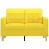 Dvivietė sofa, šviesiai geltonos spalvos, 120cm, audinys