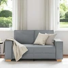 Dvivietė sofa, šviesiai pilka, 160x78x84 cm, audinys