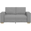 Dvivietė sofa, šviesiai pilka, 160x78x84 cm, audinys