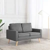 Dvivietė sofa, šviesiai pilkos spalvos, audinys