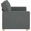Dvivietė sofa, tamsiai pilka, 160x78x84 cm, audinys