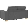 Dvivietė sofa, tamsiai pilka, 160x78x84 cm, audinys