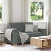 Dvivietė sofa, tamsiai pilka, 160x78x84 cm, audinys