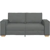Dvivietė sofa, tamsiai pilka, 180x78x84 cm, audinys