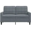 Dvivietė sofa, tamsiai pilkos spalvos, 120cm, aksomas
