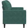 Dvivietė sofa, tamsiai žalios spalvos, 120cm, aksomas