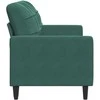 Dvivietė sofa, tamsiai žalios spalvos, 140cm, aksomas
