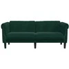 Dvivietė sofa, tamsiai žalios spalvos, aksomas