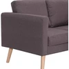 Dvivietė sofa, taupe spalvos, audinys