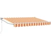 Ištraukiama markizė Geltona, oranžinė ir balta 3,5 x 2 m