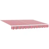 Elektrinė ištraukiama pavėsinė Raudona ir balta 3 x 25 m
