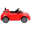 Elektrinis vaikiškas automobilis Fiat 500, raudonos spalvos