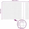 Euro tvora Pilka 1,6 x 10 m PVC padengta geležis