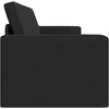 Sofa lova Juoda 245 x 78 x 77 cm audinys
