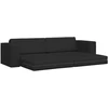 Sofa lova Juoda 245 x 78 x 77 cm audinys