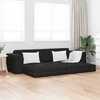 Sofa lova Juoda 245 x 78 x 77 cm audinys