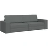 Sofa lova Tamsiai pilka 245 x 78 x 77 cm audinys
