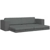 Sofa lova Tamsiai pilka 245 x 78 x 77 cm audinys