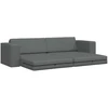 Sofa lova Tamsiai pilka 245 x 78 x 77 cm audinys