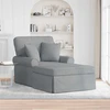 Sofa Faina su sijonu 3 vnt. Šviesiai pilka audinys 91 x 157 x 91 cm