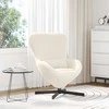 Fotelis Kiaušinio formos krėslas Kreminė 63 x 73 x 90 cm audinys
