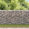 Gabiono siena, galvanizuotas plienas, 450x30x100cm