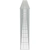 Gabiono siena su dang., galvanizuotas plienas, 600x30x150cm