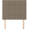 Galvūgaliai, 2vnt., taupe spalvos, 100x5x78/88cm, audinys