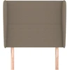 Galvūgalis su auselėmis, taupe, 103x23x118/128cm, audinys