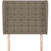 Galvūgalis su auselėmis, taupe, 103x23x118/128cm, audinys
