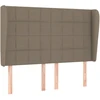 Galvūgalis su auselėmis, taupe, 147x23x118/128cm, audinys